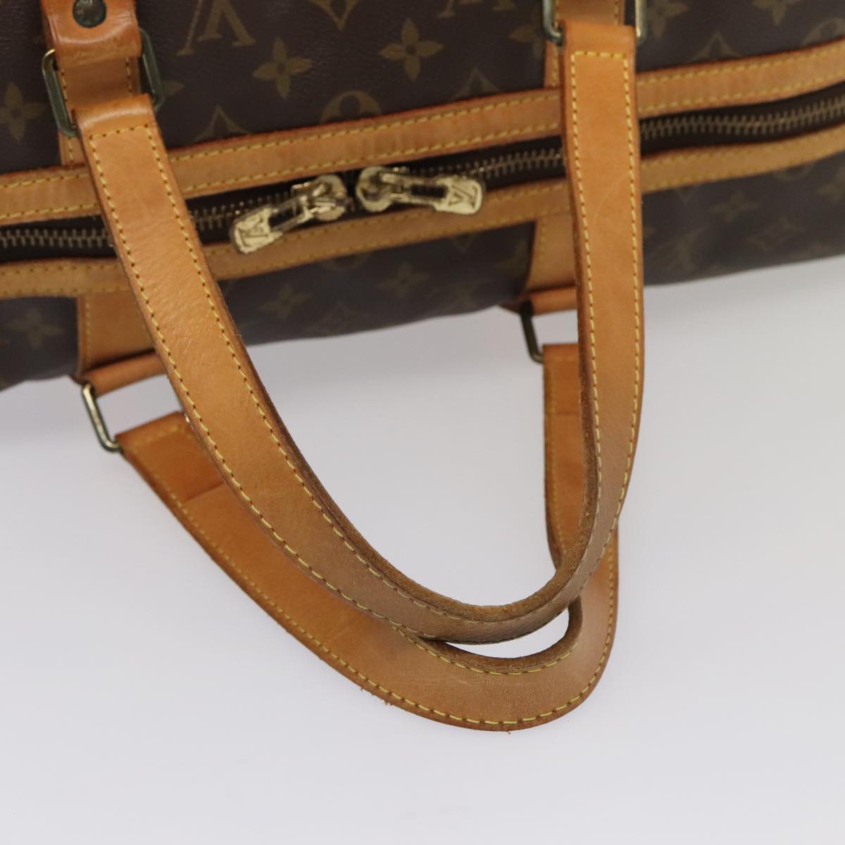 Louis Vuitton Sac Souple, Brown, Canvas, travel