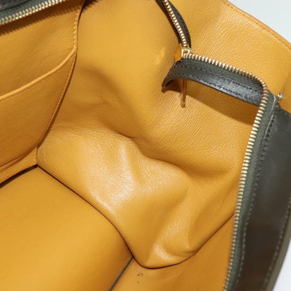 Céline Trapèze, Black, Leather, tote
