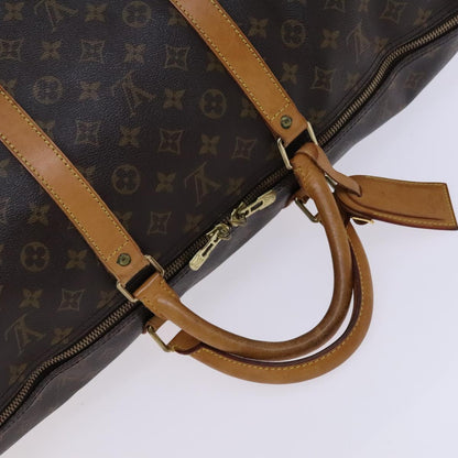Louis Vuitton Keepall 60, Brown, Canvas, travel