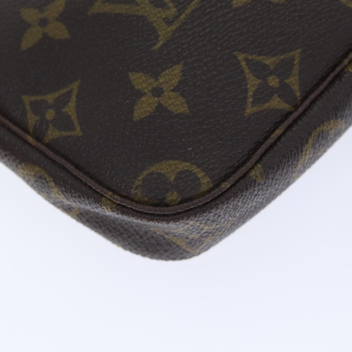 Louis Vuitton Pochette Accessoire, Brown, Canvas, clutch