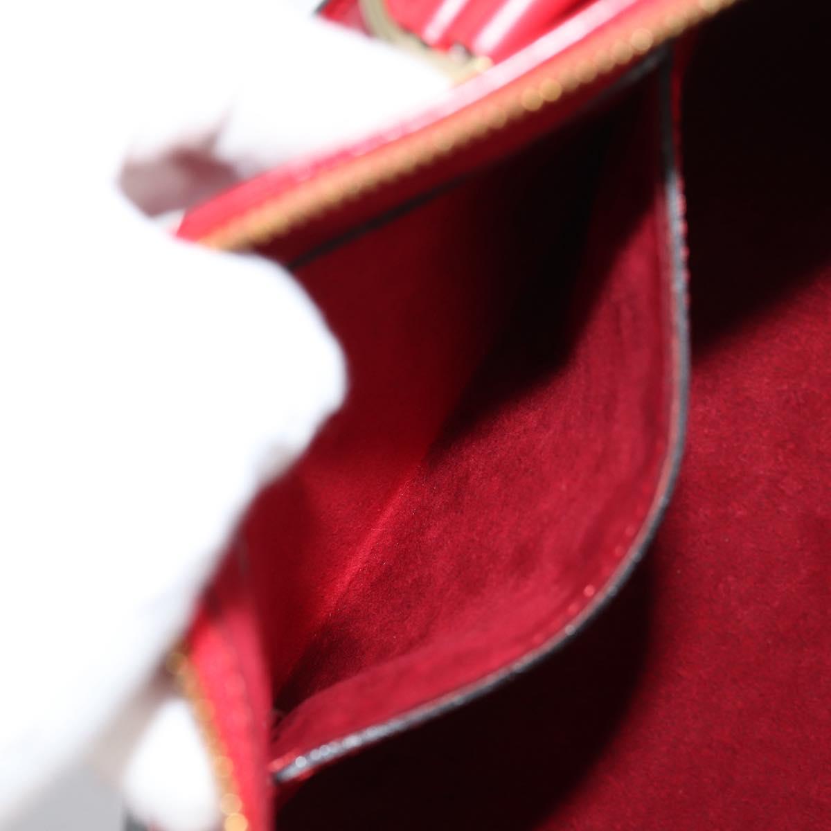 Louis Vuitton Alma, Red, Leather, handbag