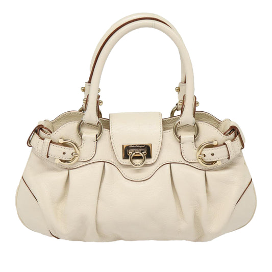 Salvatore Ferragamo Marisa, White, Leather, handbag