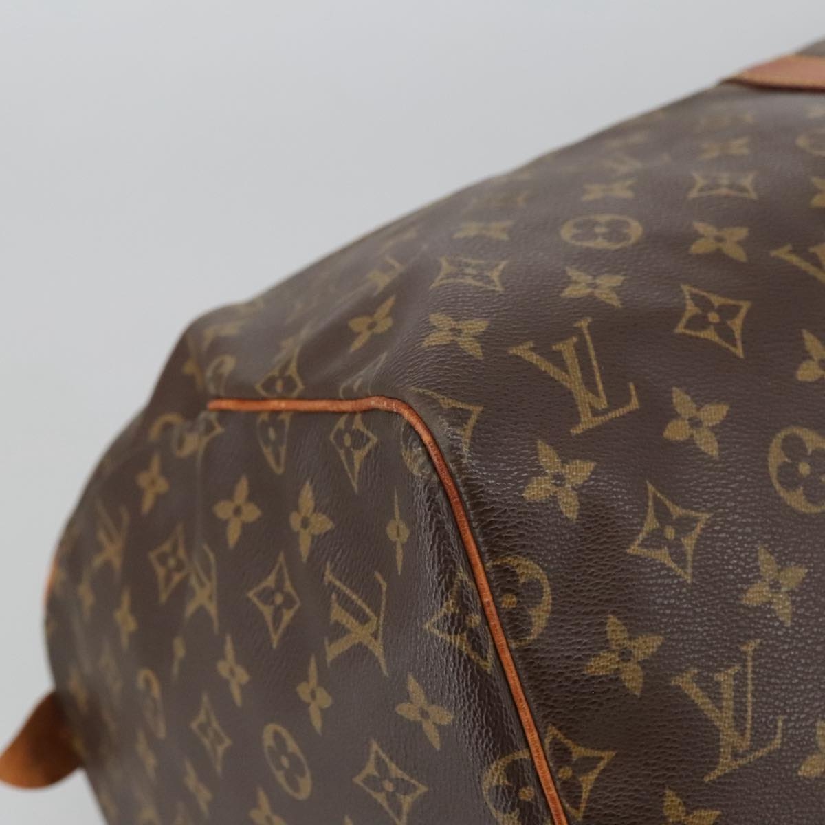 Louis Vuitton Keepall 55, Brown, Canvas, travel