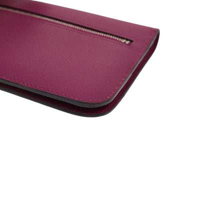 Hermès Dogon, Red, Leather, wallet