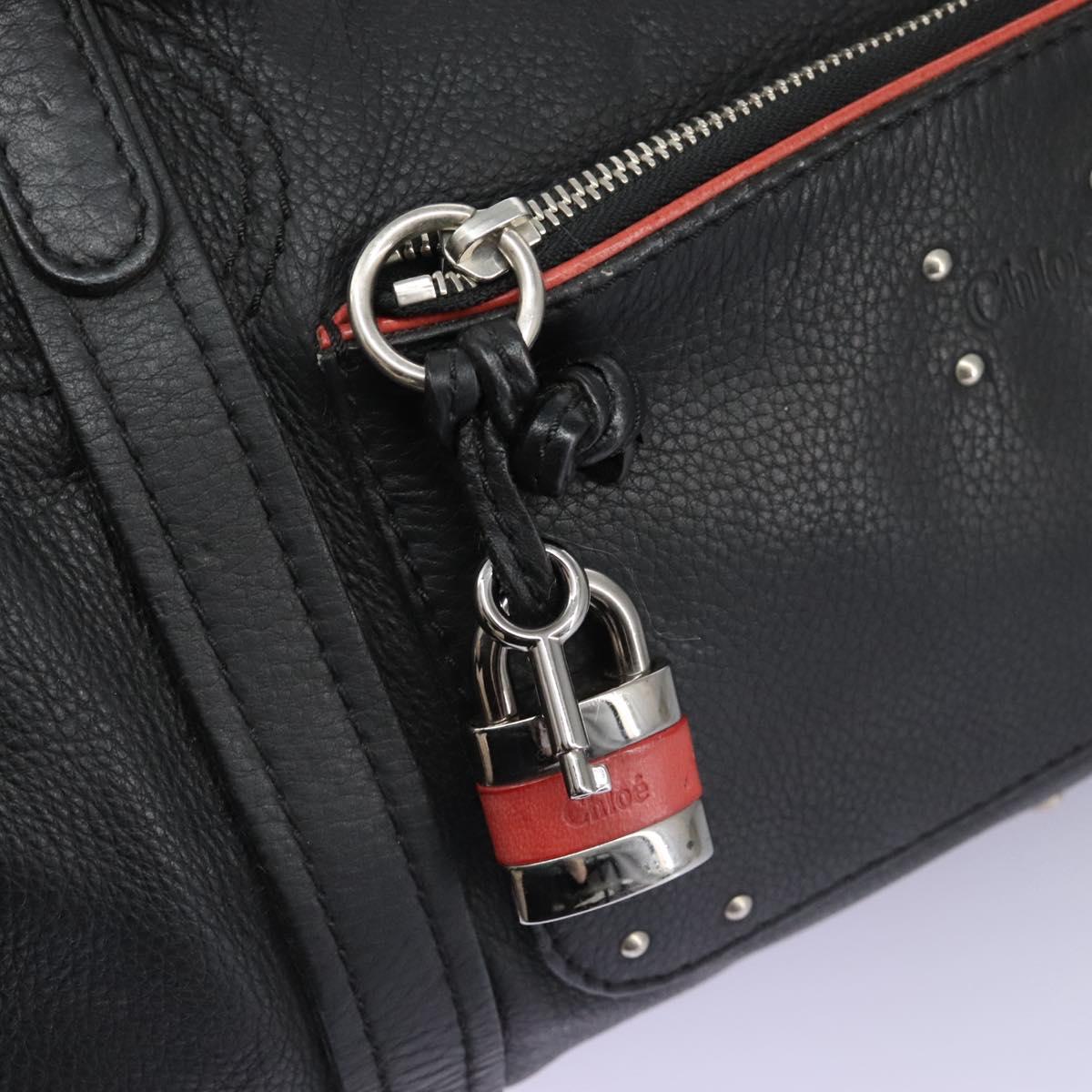 Chloé Paddington, Black, Leather, travel