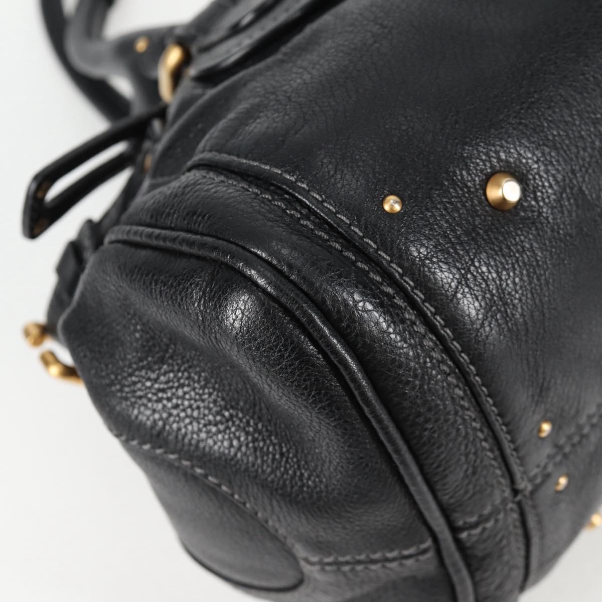Chloé Paddington, Black, Leather, handbag