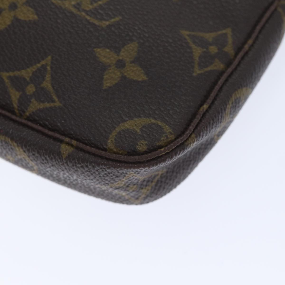 Louis Vuitton Pochette Accessoire, Brown, Canvas, clutch