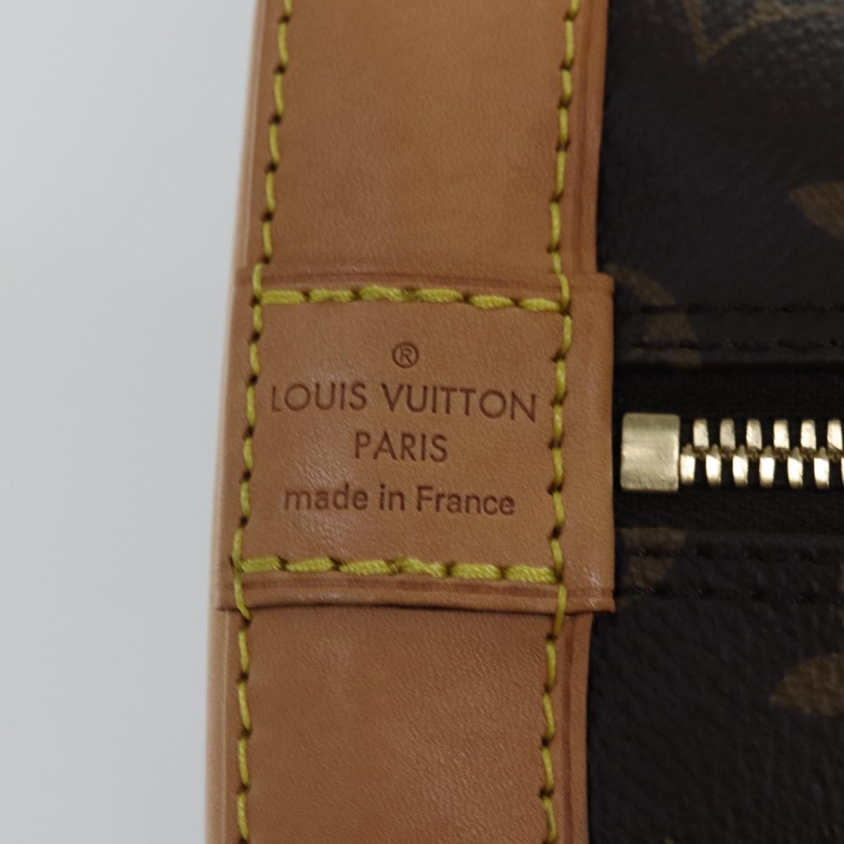 Louis Vuitton Alma, Brown, Canvas, handbag