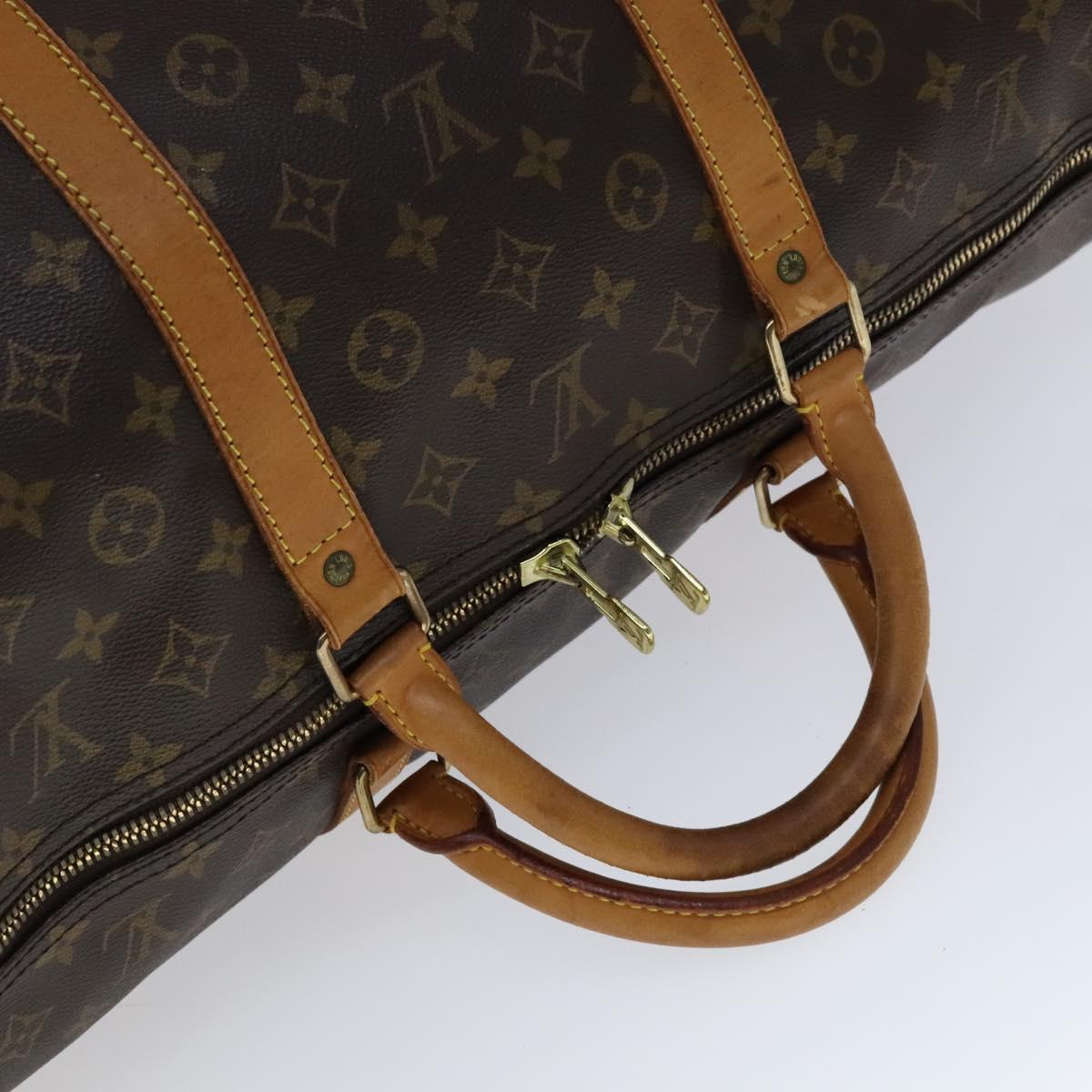 Louis Vuitton Keepall 60, Brown, Canvas, travel