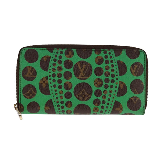 Louis Vuitton Zippy wallet, Green, Canvas, wallet