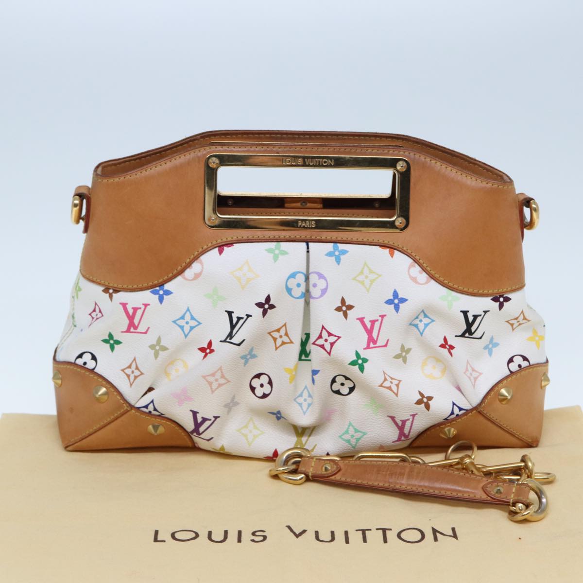 Louis Vuitton Judy, White, Canvas, handbag