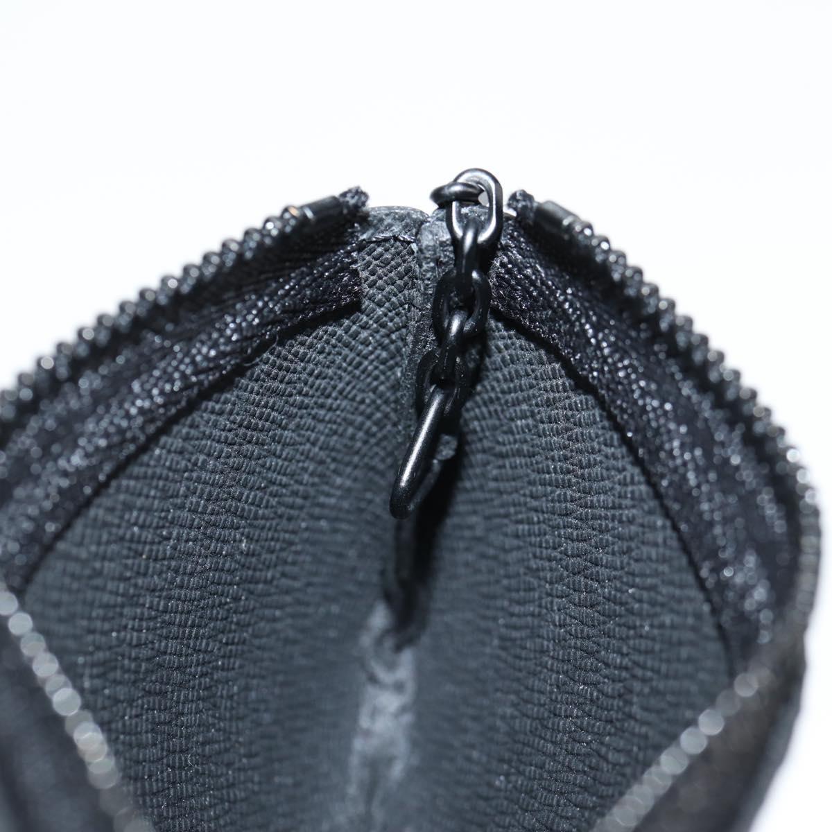 Louis Vuitton Pochette Clés, Black, Canvas, wallet