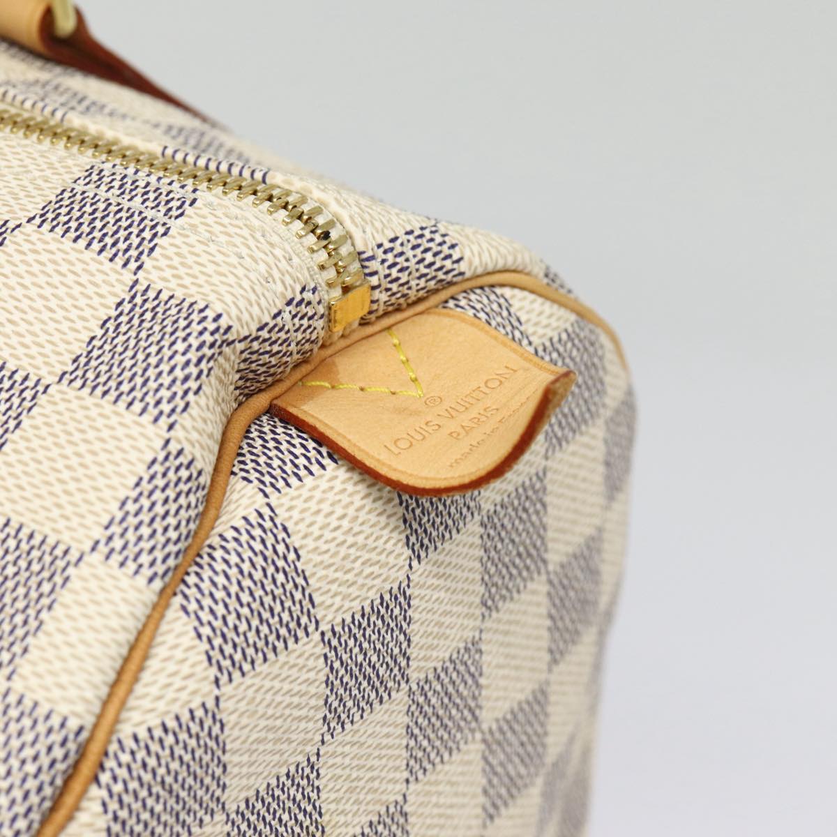 Louis Vuitton Speedy 30, White, Canvas, handbag