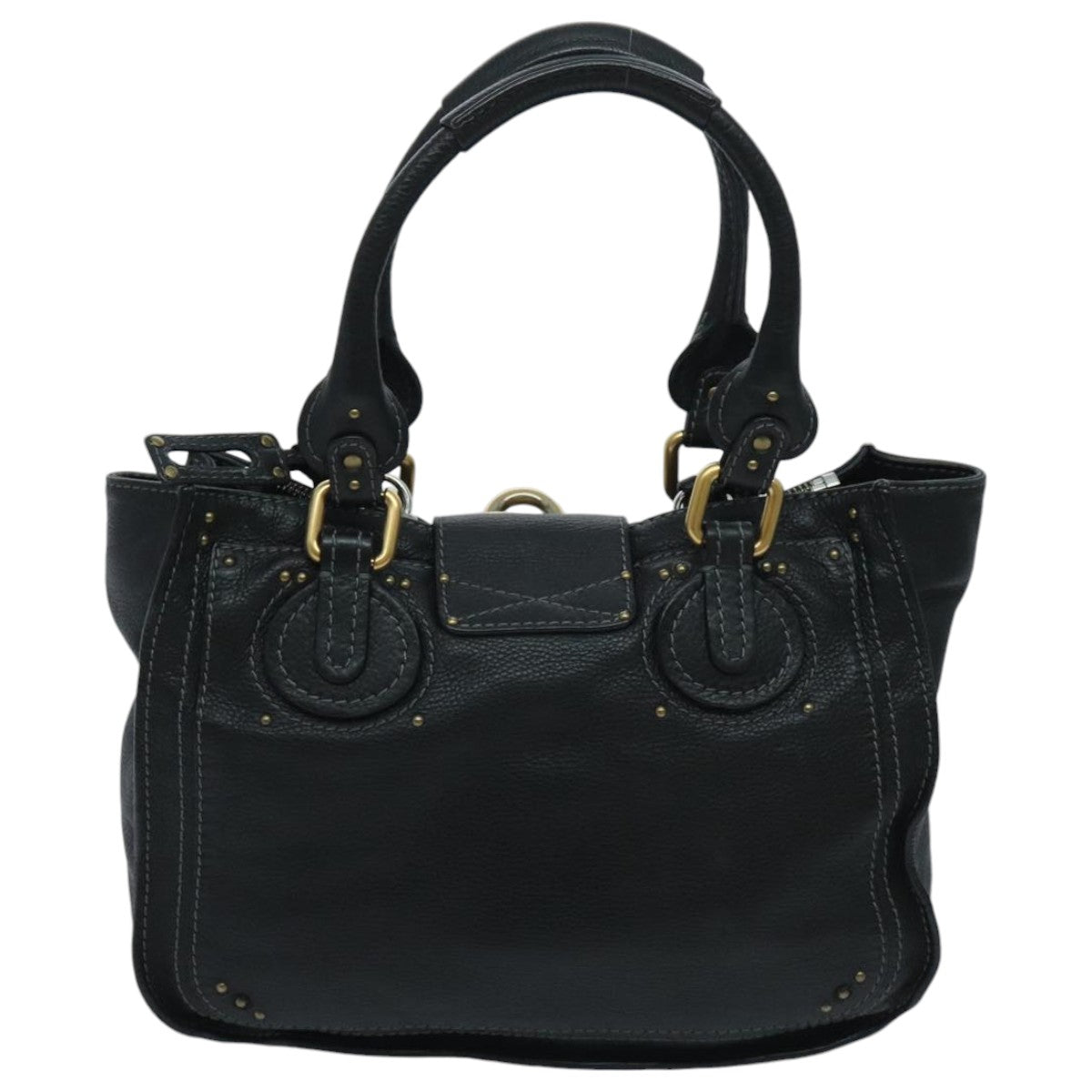 Chloé Paddington, Black, Leather, handbag