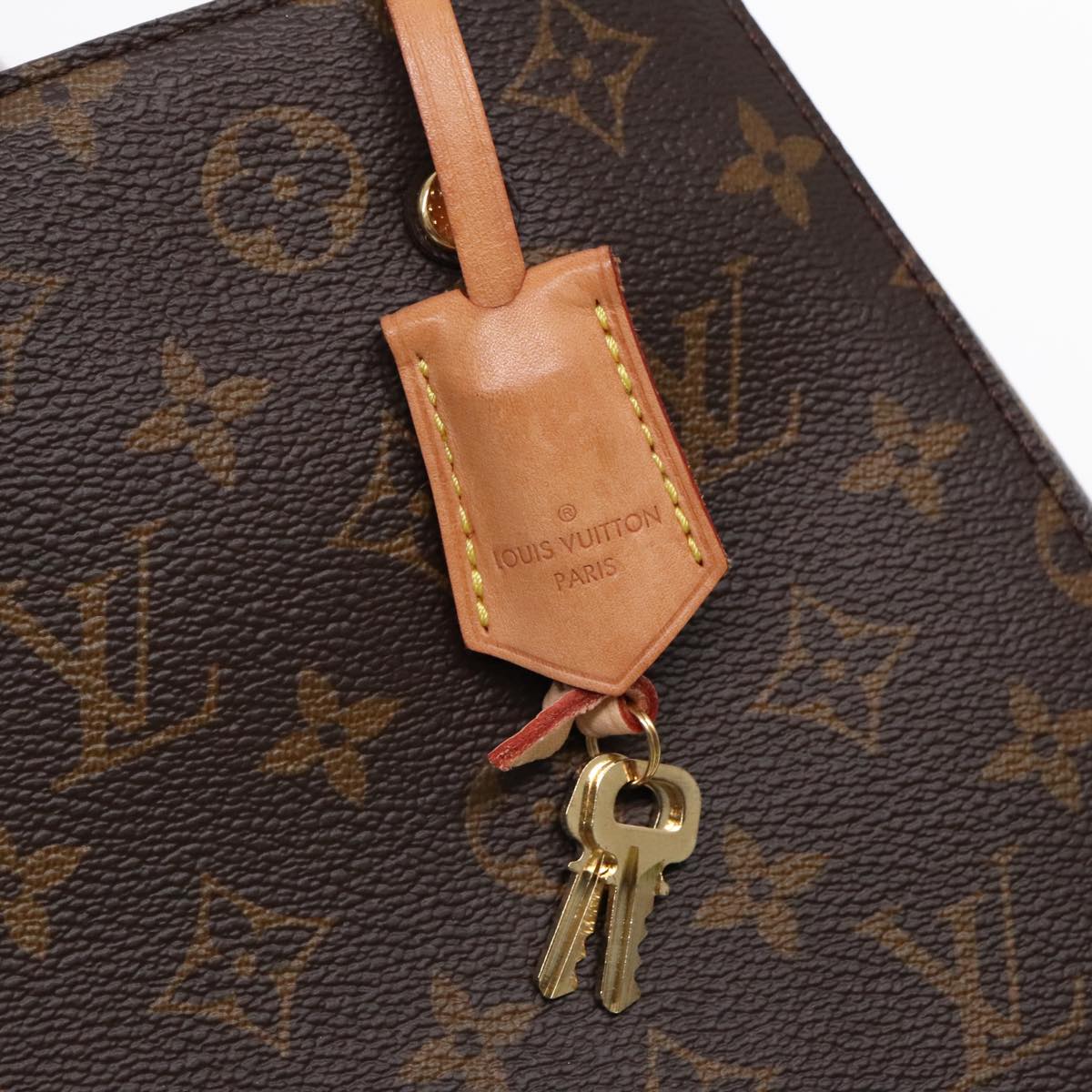 Louis Vuitton Montaigne, Brown, Canvas, handbag