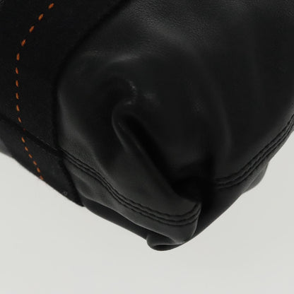 Hermès Caravan, Black, Leather, handbag