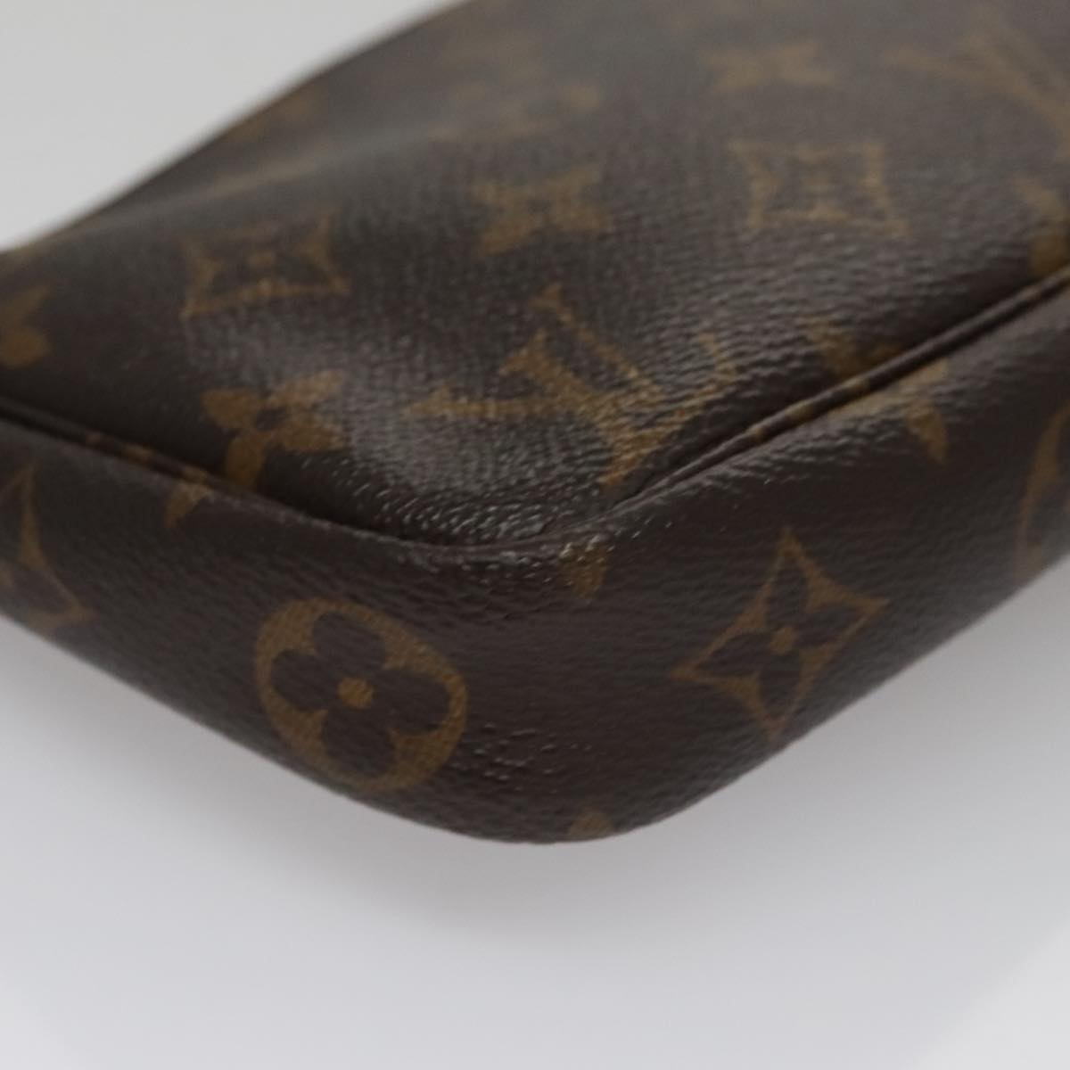 Louis Vuitton Pochette Accessoire, Brown, Canvas, clutch