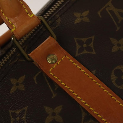 Louis Vuitton Keepall Bandouliere 55, Brown, Canvas, travel