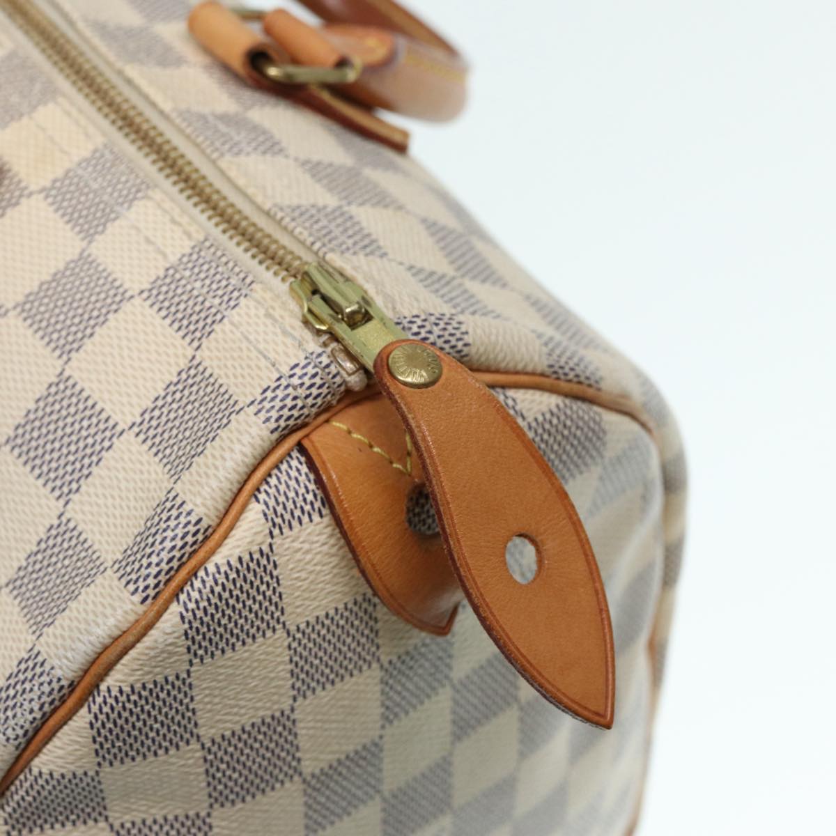 Louis Vuitton Speedy 30, White, Canvas, handbag