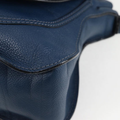 Chloé Marcie, Navy, Leather, handbag