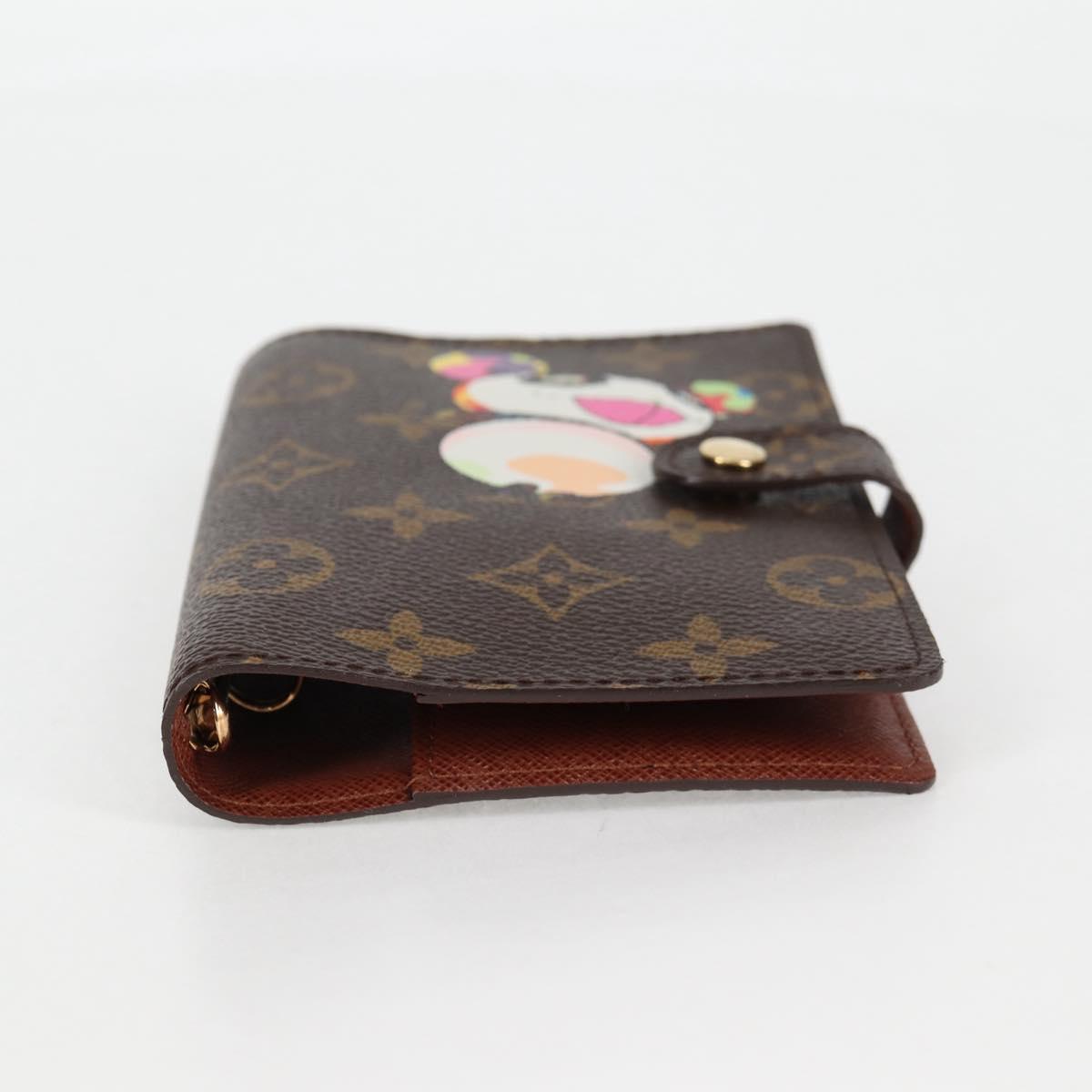 Louis Vuitton Agenda PM, Brown, Canvas, wallet