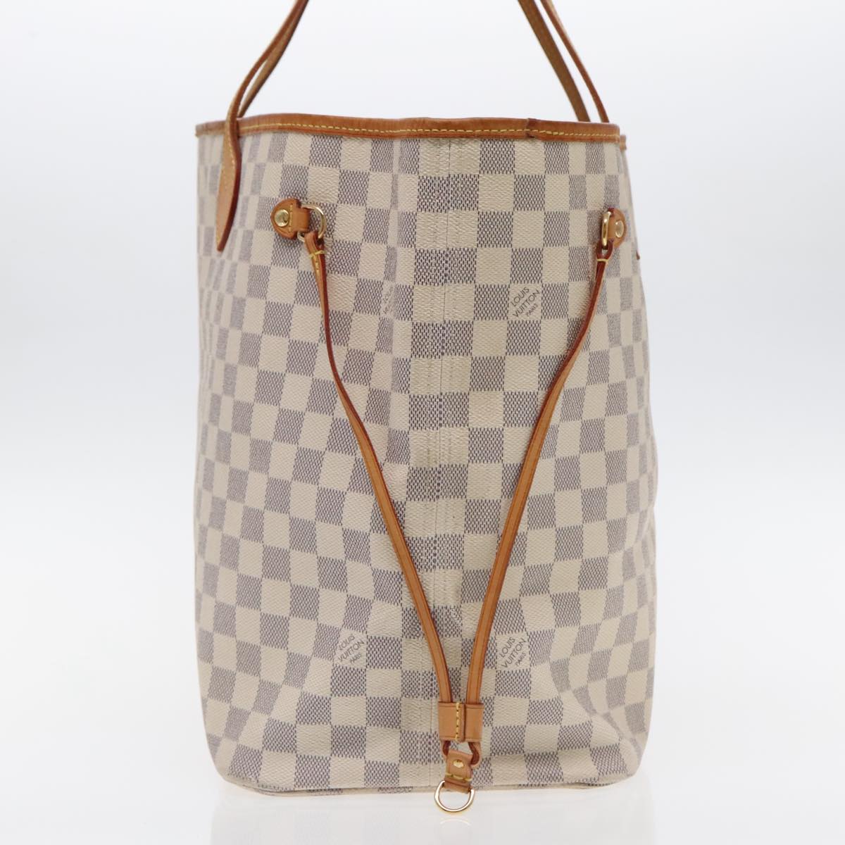 Louis Vuitton Neverfull GM, White, Canvas, tote