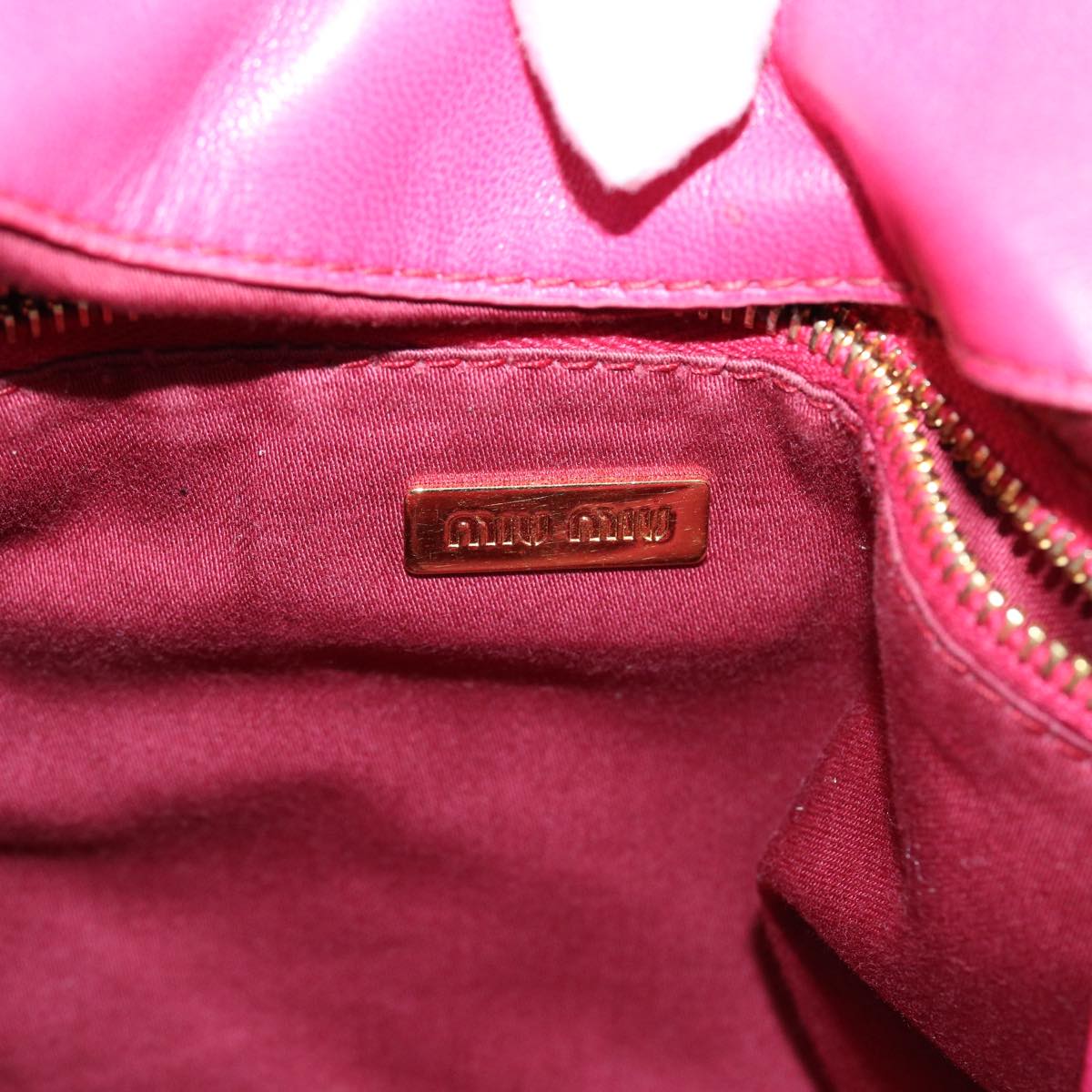 Miu Miu, Pink, Leather, handbag