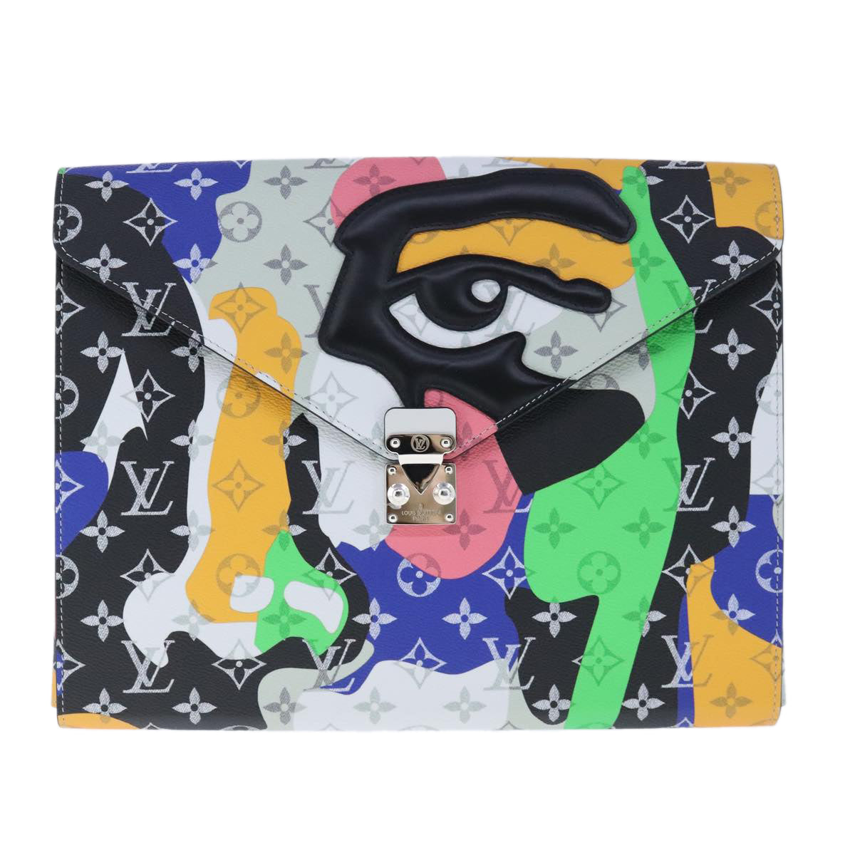 Louis Vuitton, Multicolour, Canvas, clutch