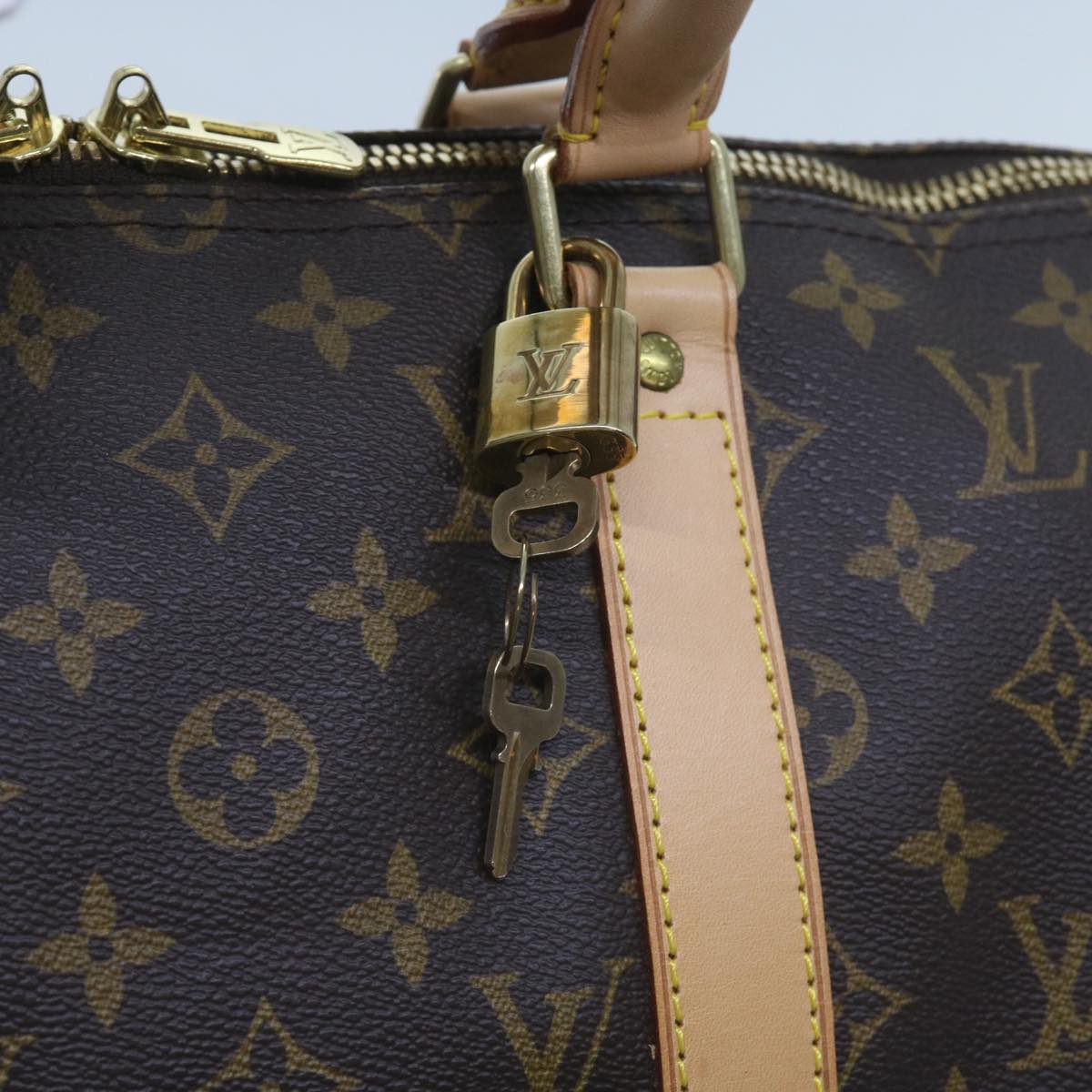 Louis Vuitton Keepall 50, Brown, Canvas, travel