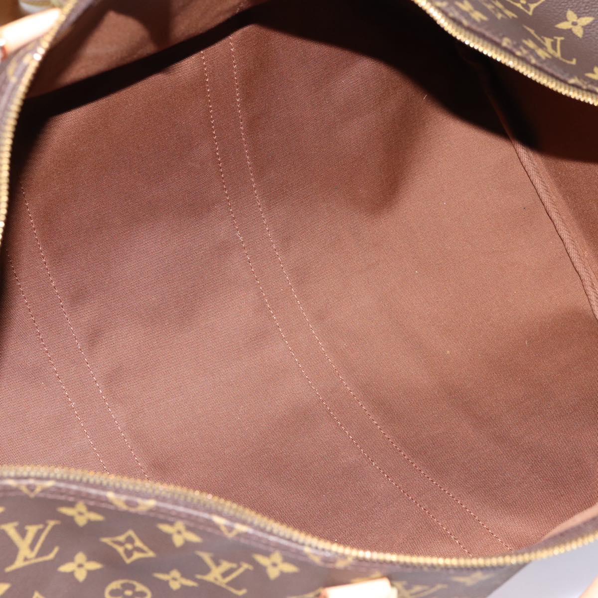 Louis Vuitton Keepall 50, Brown, Canvas, travel