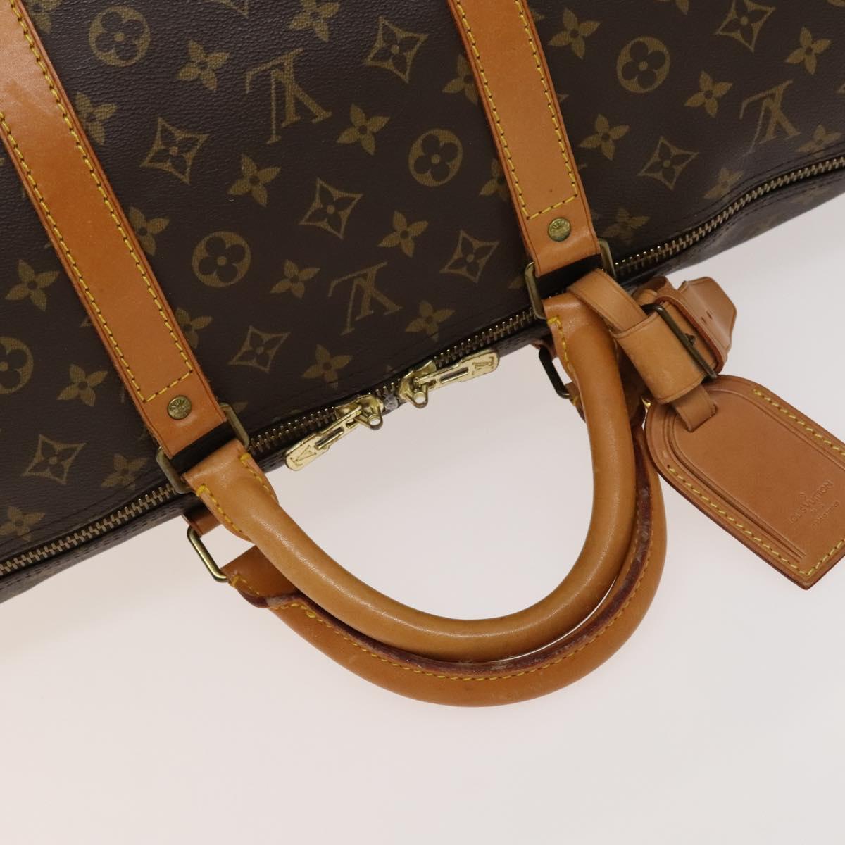 Louis Vuitton Keepall 60, Brown, Canvas, travel
