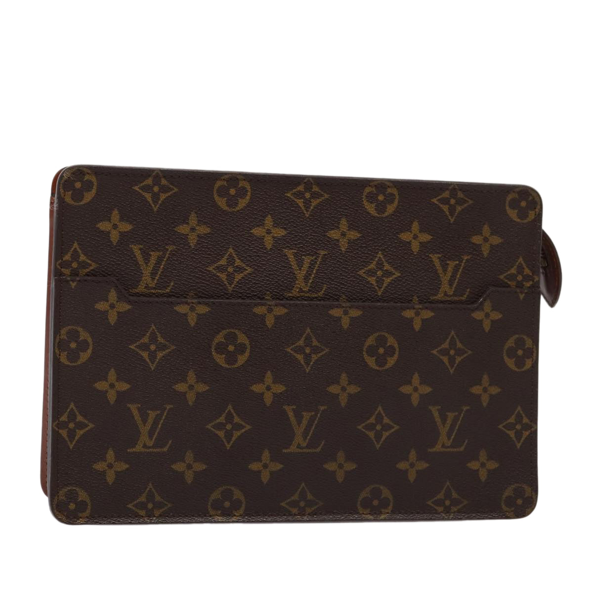 Louis Vuitton Pochette A4, Brown, Canvas, clutch