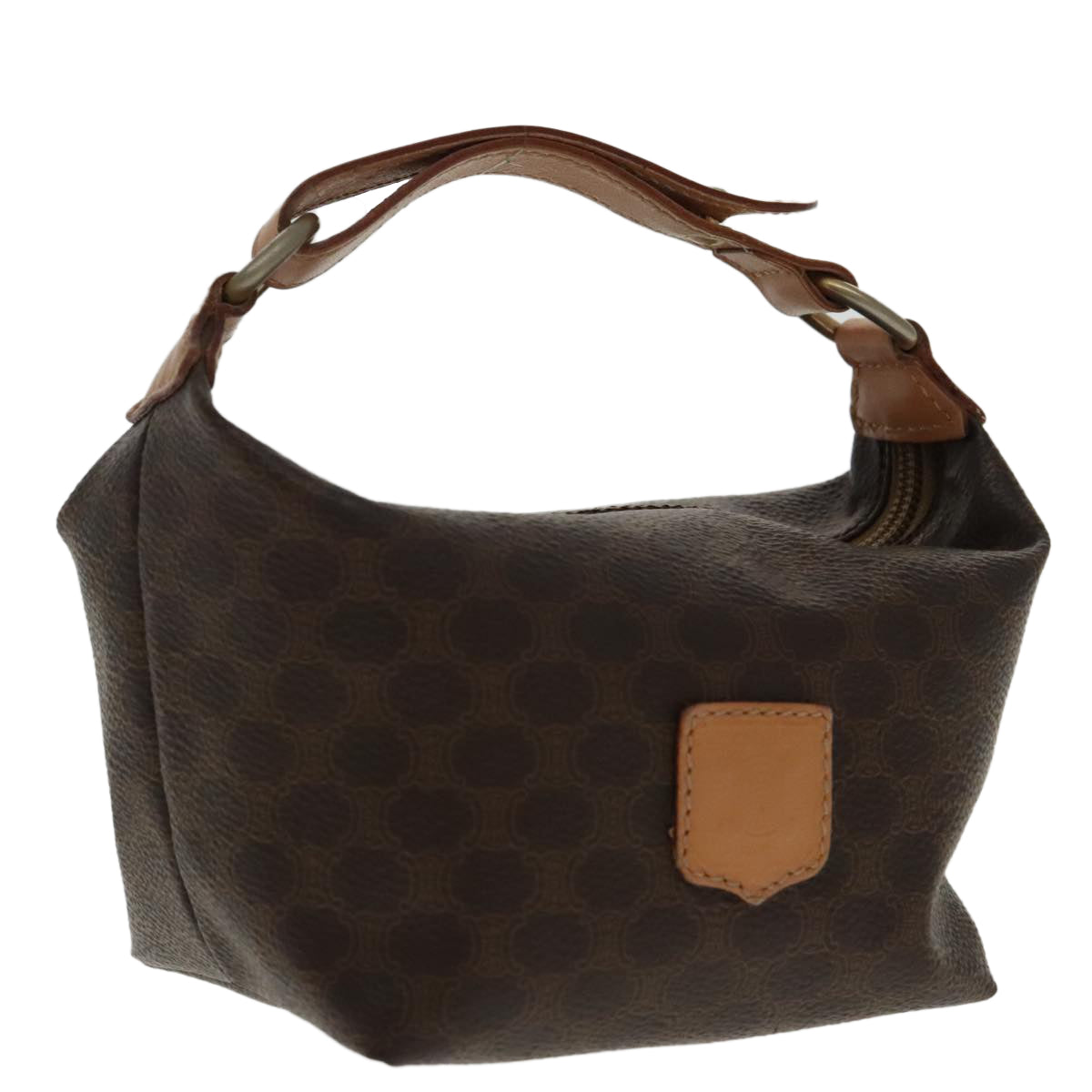 Céline Vanity, Brown, Canvas, handbag