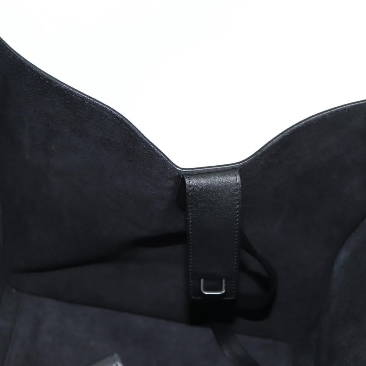 Céline Luggage Phantom, Black, Leather, tote