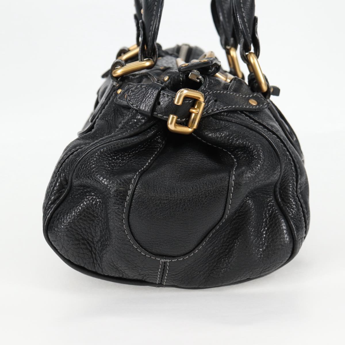 Chloé Paddington, Black, Leather, handbag