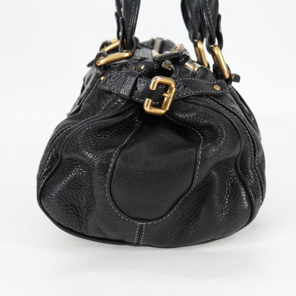 Chloé Paddington, Black, Leather, handbag
