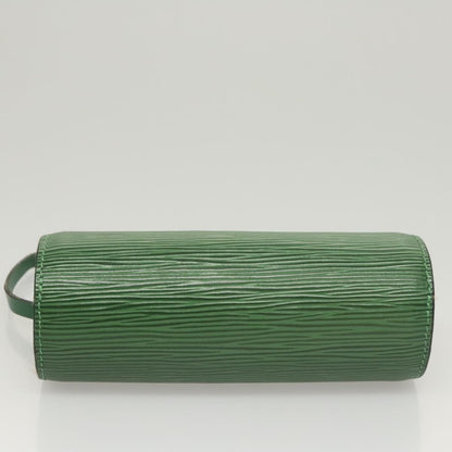 Louis Vuitton Soufflot, Green, Leather, handbag