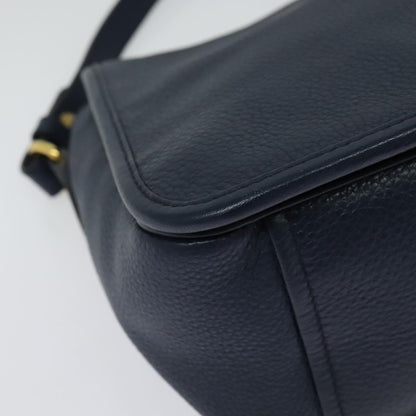 Prada Vitello, Navy, Leather, shoulder