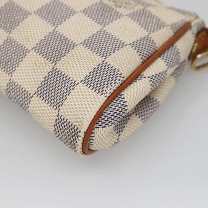 Louis Vuitton Eva, White, Canvas, shoulder
