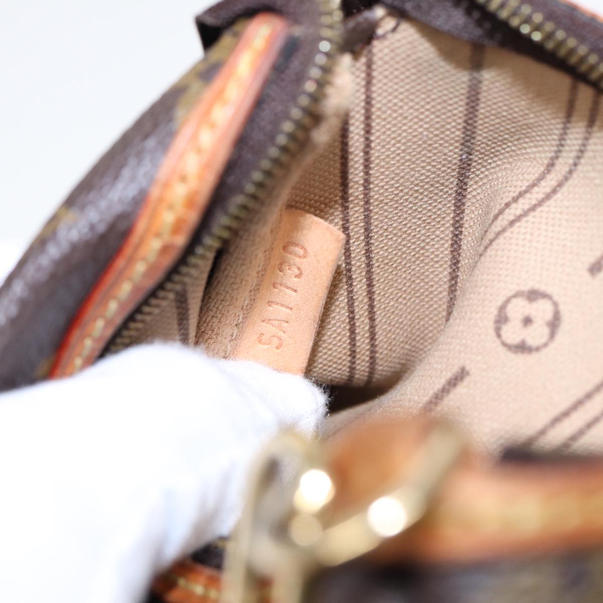 Louis Vuitton Delightful, Brown, Canvas, clutch