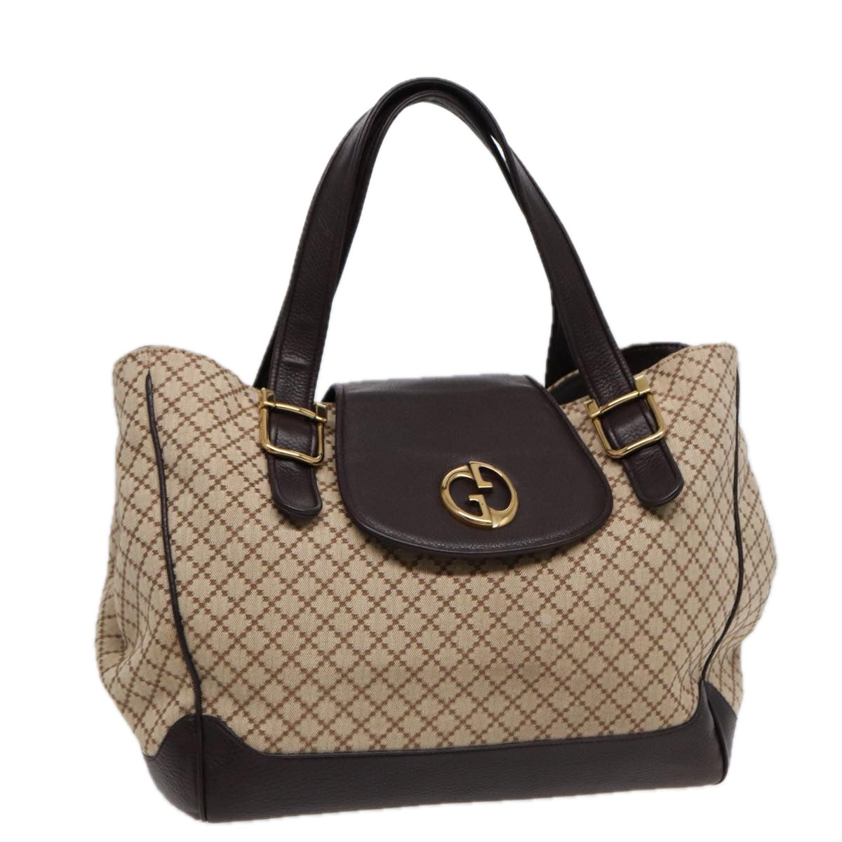 Gucci Diamante, Beige, Canvas, handbag