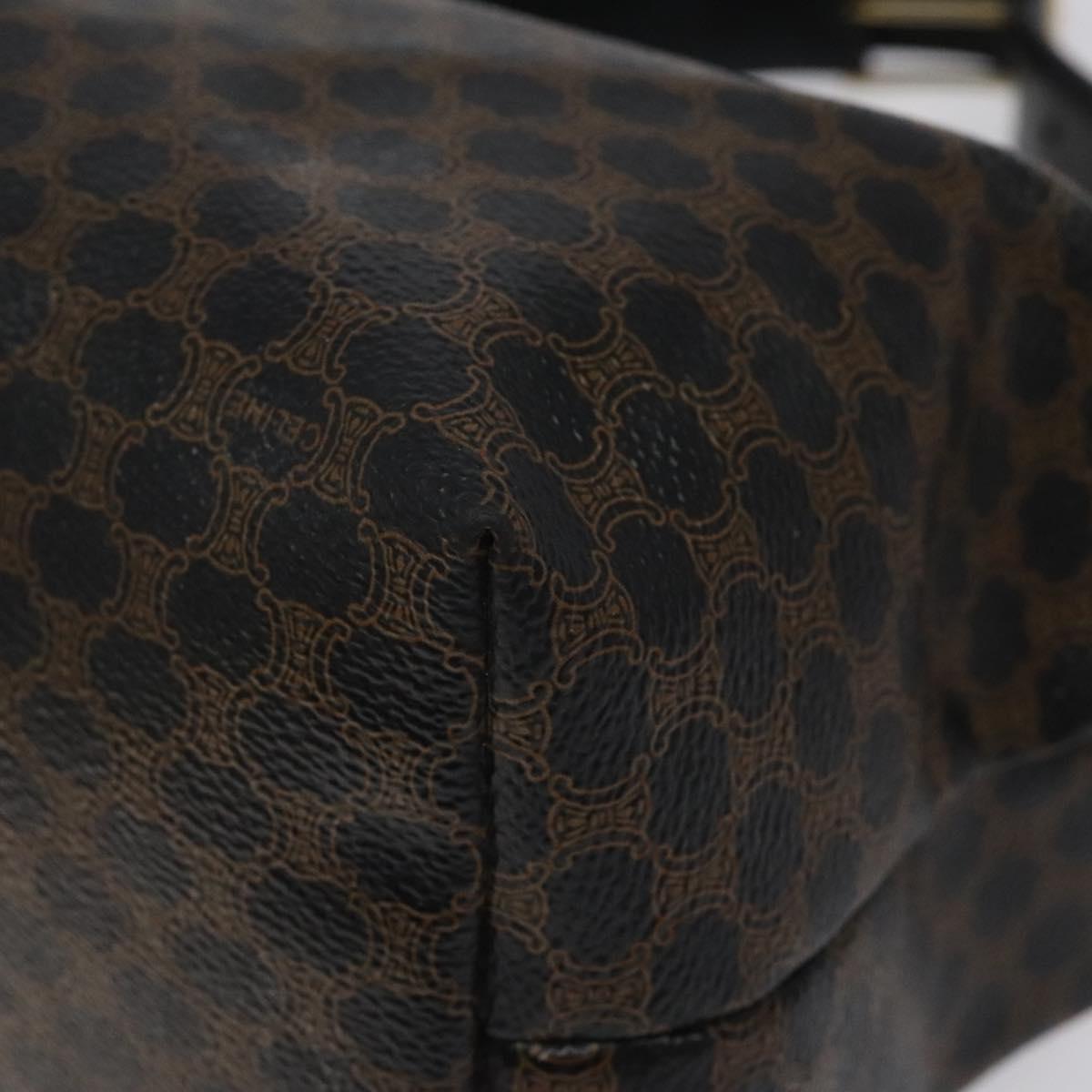 Céline Macadam, Brown, Canvas, shoulder