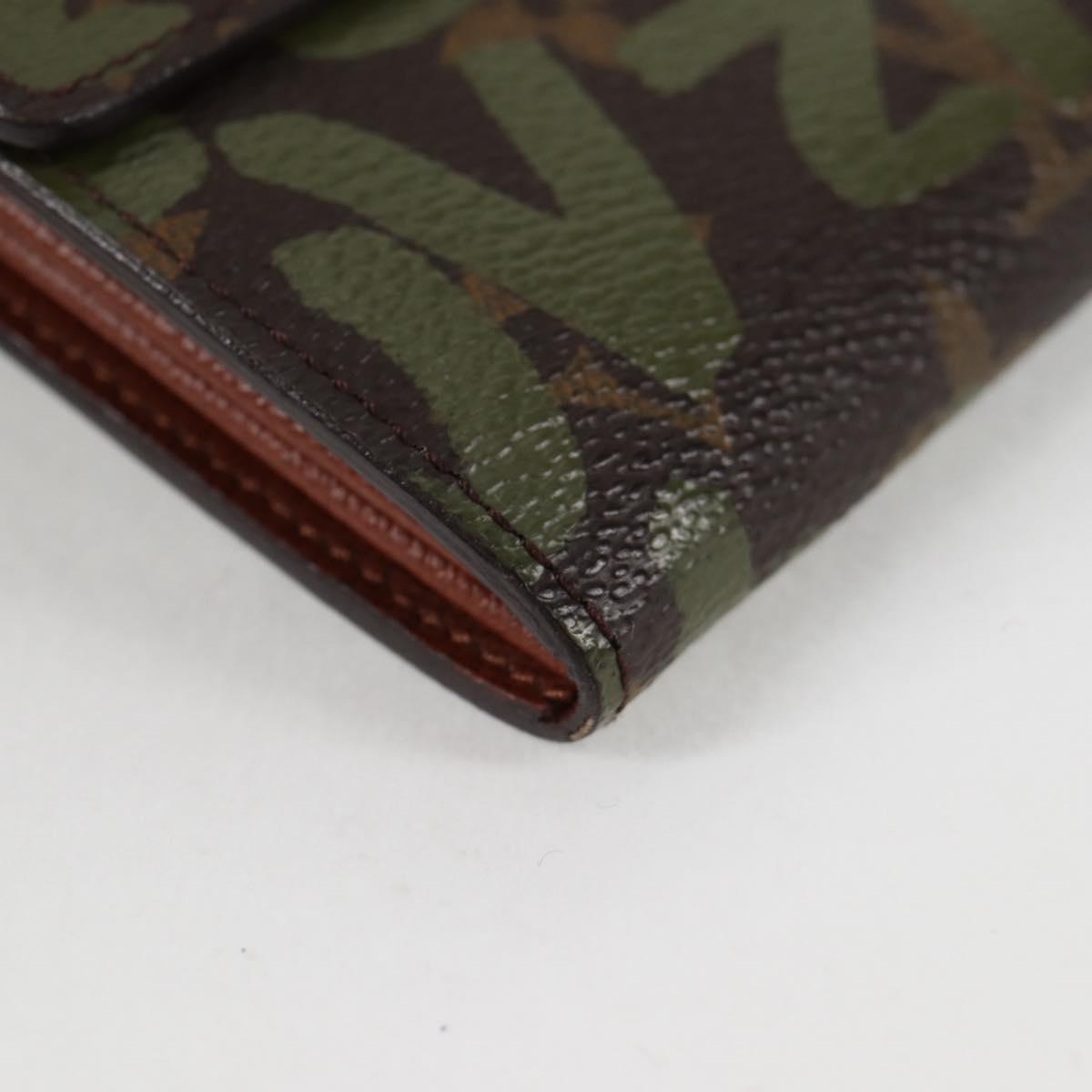 Louis Vuitton Porte Monnaie Credit, Khaki, Canvas, wallet