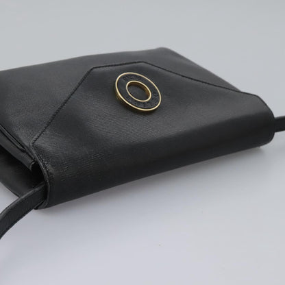 Céline Logo du cercle, Black, Leather, shoulder