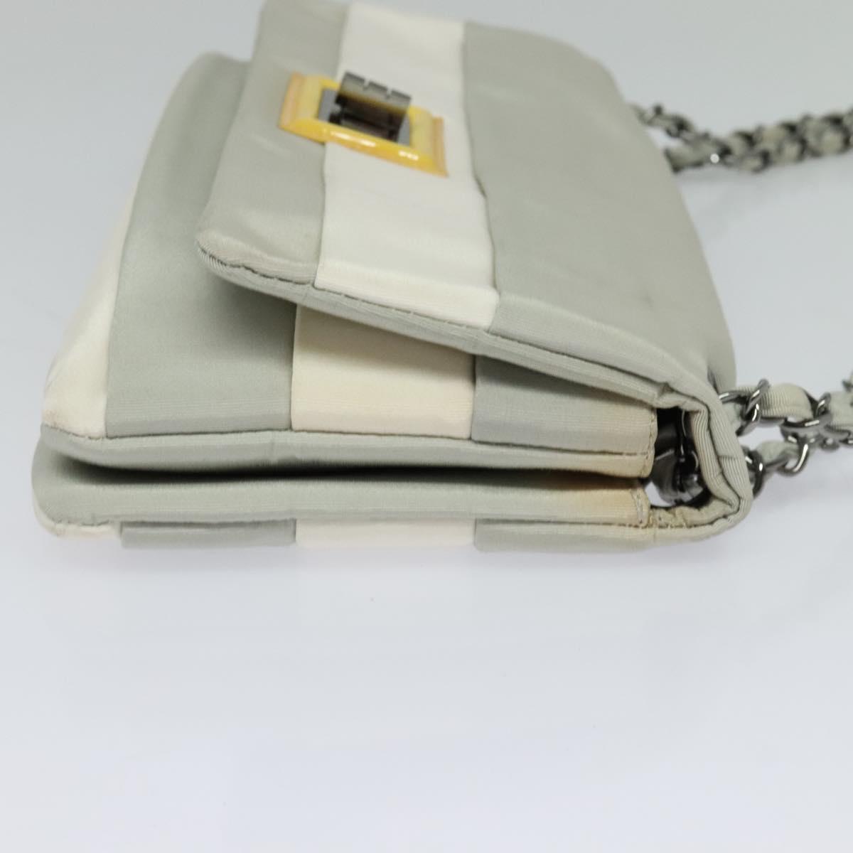 "Chanel 2,55", Grey, NYLON, shoulder