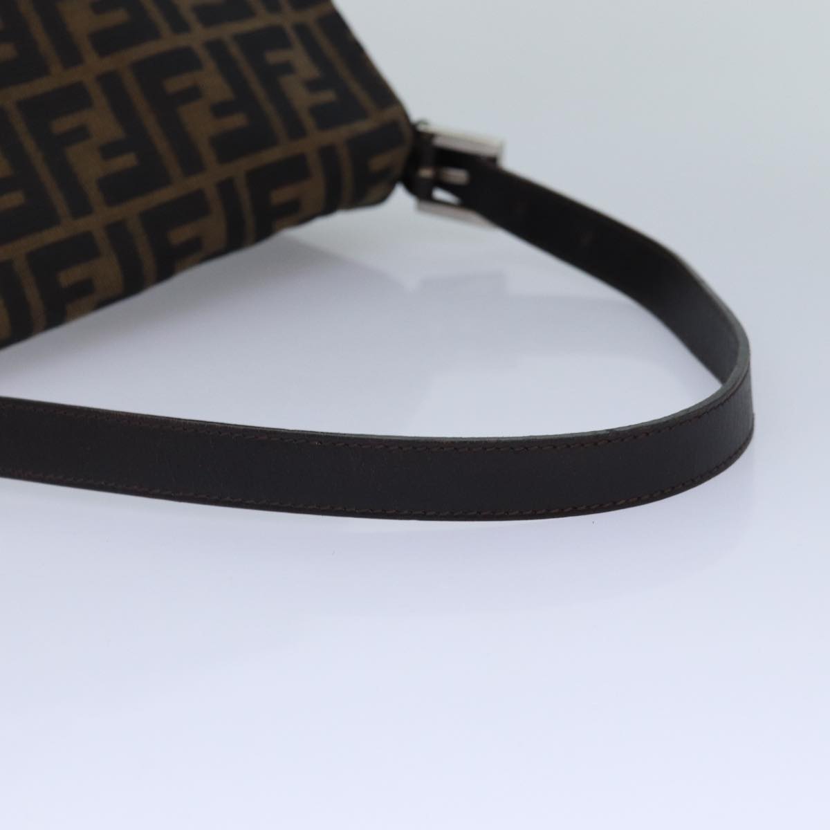 Fendi Mamma Baguette, Brown, Canvas, shoulder