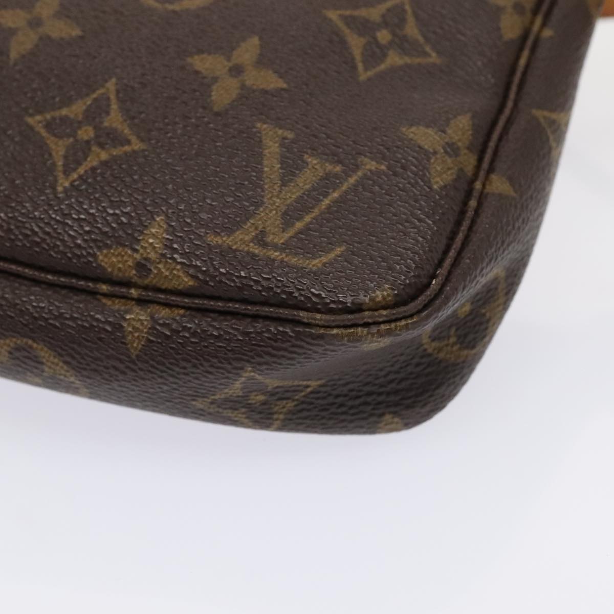 Louis Vuitton Pochette Accessoire, Brown, Canvas, clutch