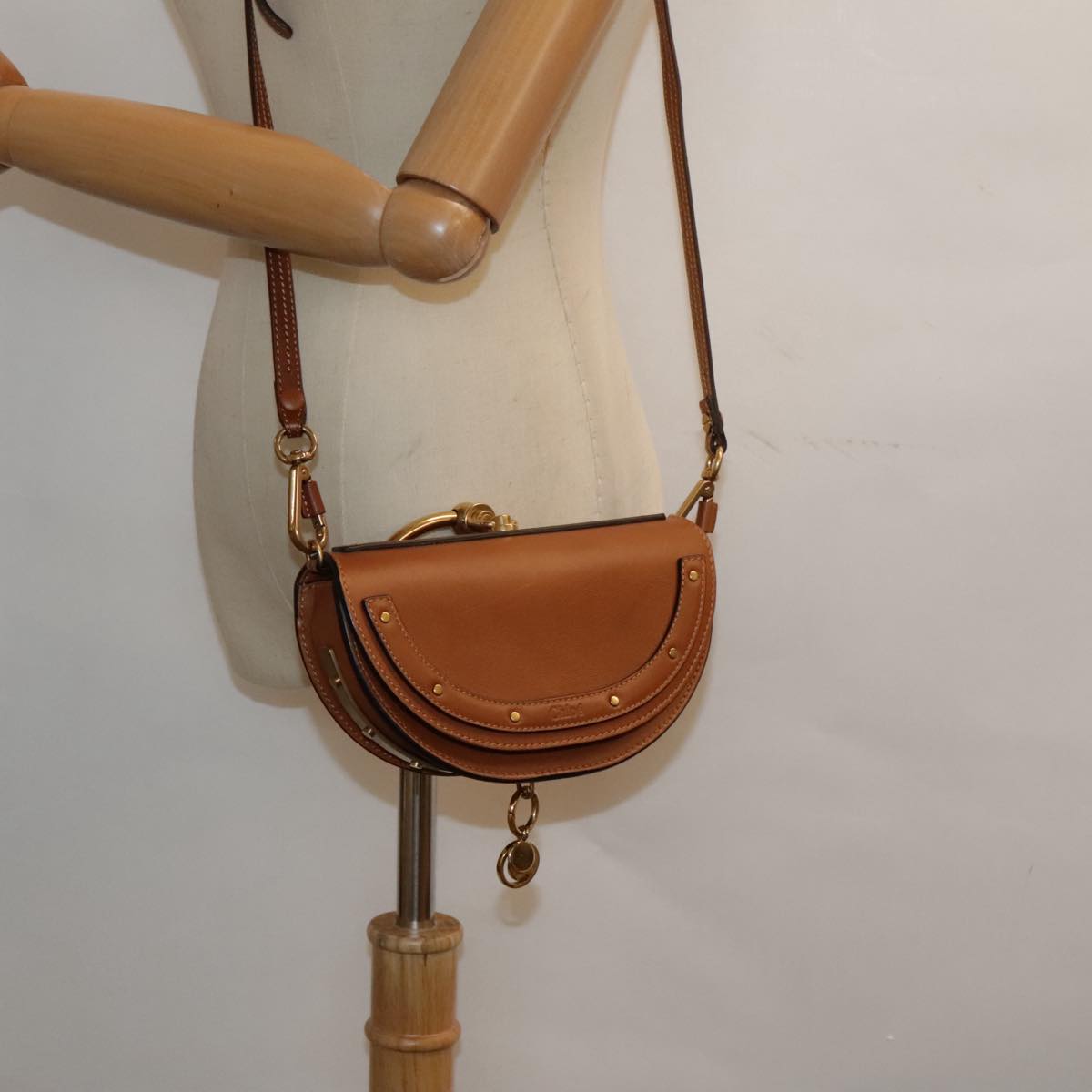 Chloé Nile, Brown, Leather, handbag