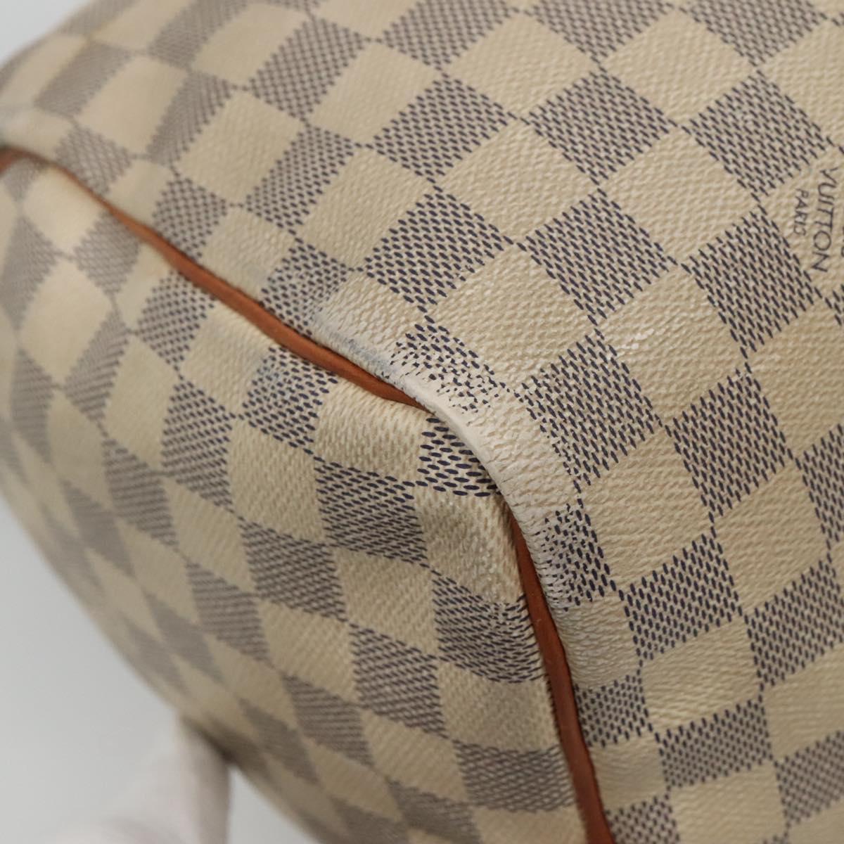 Louis Vuitton Speedy 30, White, Canvas, handbag