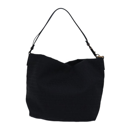 Fendi Zucchino, Black, Canvas, handbag